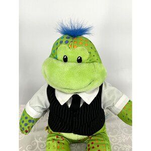 Build-A-Bear Green Frog Plush‎ In Tuxedo Outfit With Sneakers